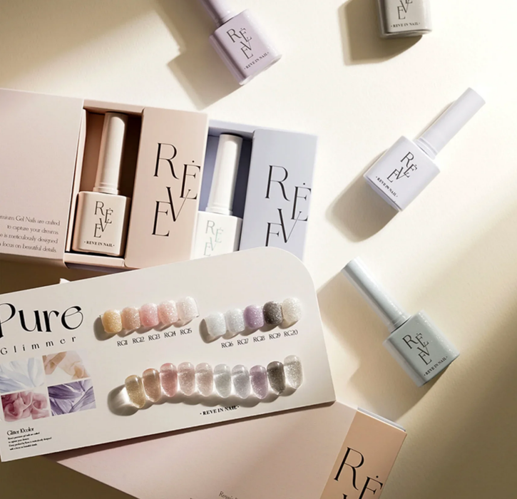 REVE IN NAIL Pure Glimmer - 10pcs/set - Gel