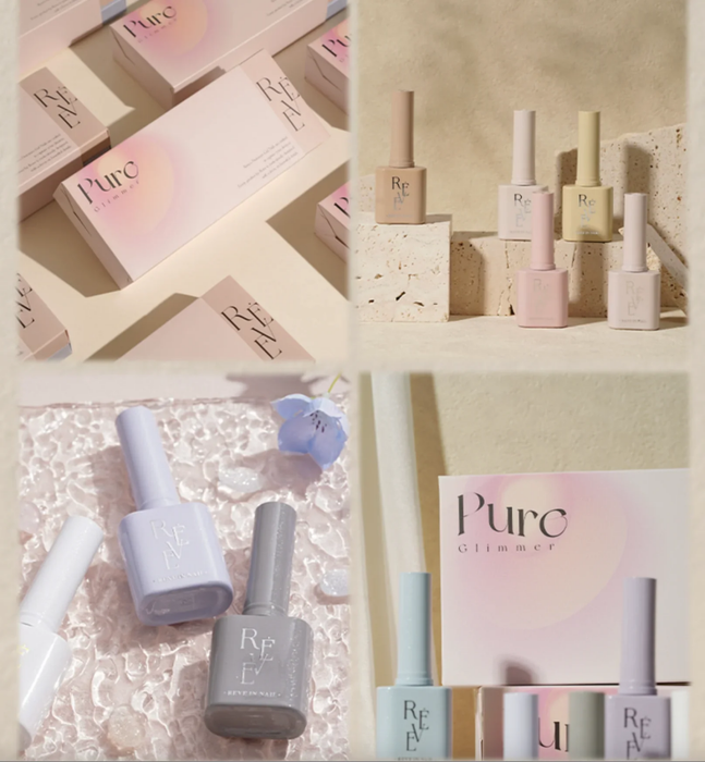 REVE IN NAIL Pure Glimmer - 10pcs/set - Gel