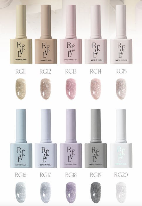 REVE IN NAIL Pure Glimmer - 10pcs/set - Gel