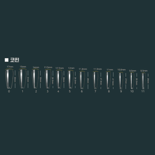 RIPOSO Just 10 Tip Coffin Clear - Tools