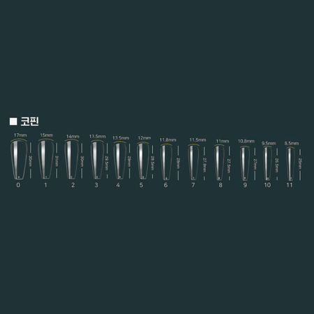RIPOSO Just 10 Tip Coffin Clear - Tools