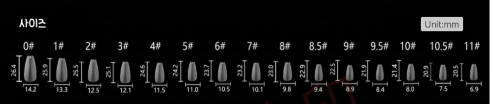 RIPOSO Just 10 Tip Matte Coffin 300 pcs - Tools