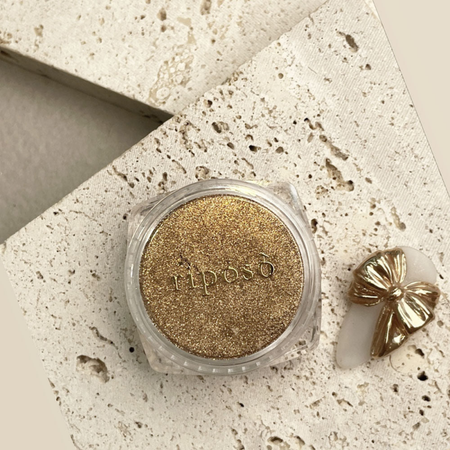 RIPOSO Metal Bling Powder Gold and Silver - Mirror/Chrome Powder