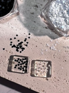 RIPOSO Mini Heart Glitters Black and White (2 types) - Nail Glitter