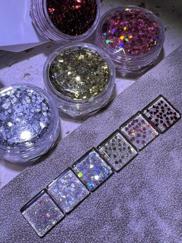 RIPOSO Mini Heart World (6 types) - Nail Glitter