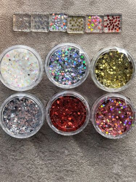 RIPOSO Mini Heart World (6 types) - Nail Glitter