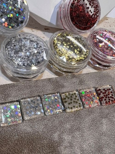 RIPOSO Mini Heart World (6 types) - Nail Glitter