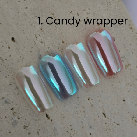 RIPOSO Mirror Powder Candy Rapper - Mirror/Chrome Powder