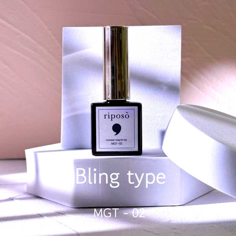 RIPOSO Non-Wipe Magnet Top Gel MGT02 Blink Type 10g - Gel