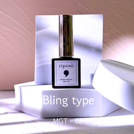 RIPOSO Non-Wipe Magnet Top Gel MGT02 Blink Type 10g - Gel