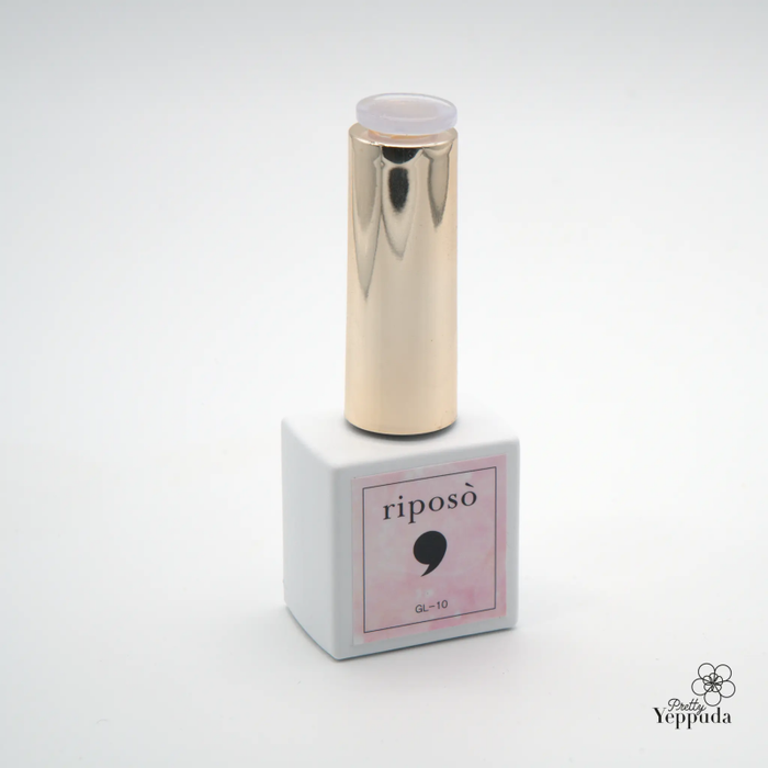 The Riposo Veil Glinting collection features a unique blend of subtle gold glitters and vibrant colors, offering a classy and sophisticated look. The syrup glitters provide a delicate and soft application, unlike chunky round glitters, making it easy to achieve the desired intensity with layering. This premium product boasts fine, smooth glitter particles that convey depth and luster, perfect for creating elegant Swarovski-inspired nail designs.