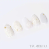 Elegant Japanese nail art stickers featuring a delicate, natural look with sheer fiber of Japanese paper. These Tsumekira TETSURO × WASHI WASHI NN-TET-104 nail stickers are ideal for creating nuanced or natural stone-inspired nail art. The 88mm x 150mm sheet size allows for versatile application and customization.