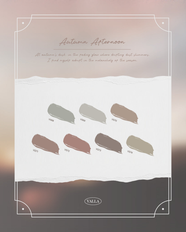 VALLA Autumn Afternoon Collection 7pcs/set - Gel