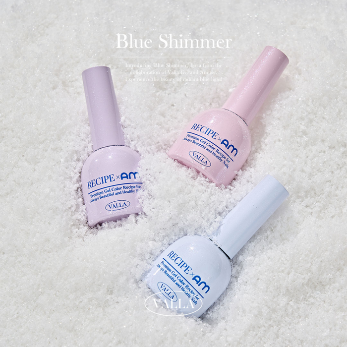 VALLA Blue Shimmer Collection 8pcs/set - Gel