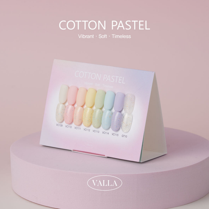 VALLA Cotton Pastel Collection 8pcs/set - Gel