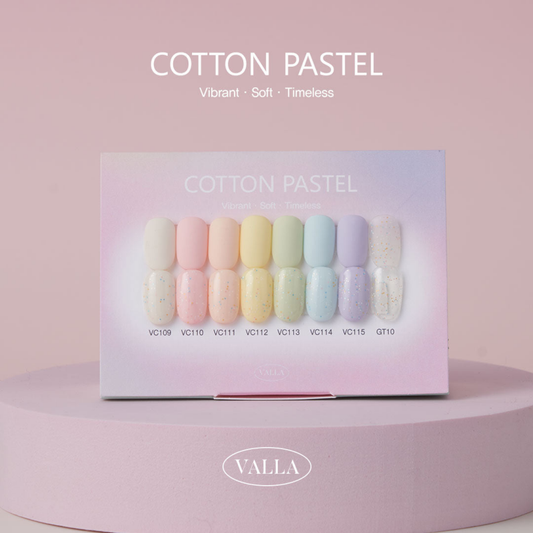 VALLA Cotton Pastel Collection 8pcs/set - Gel