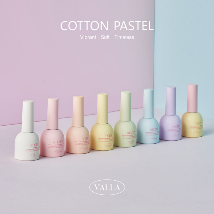 VALLA Cotton Pastel Collection 8pcs/set - Gel