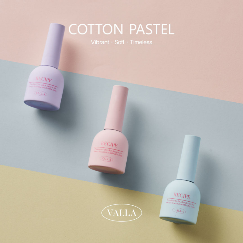 VALLA Cotton Pastel Collection 8pcs/set - Gel
