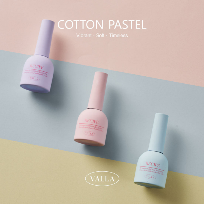 VALLA Cotton Pastel Collection 8pcs/set - Gel