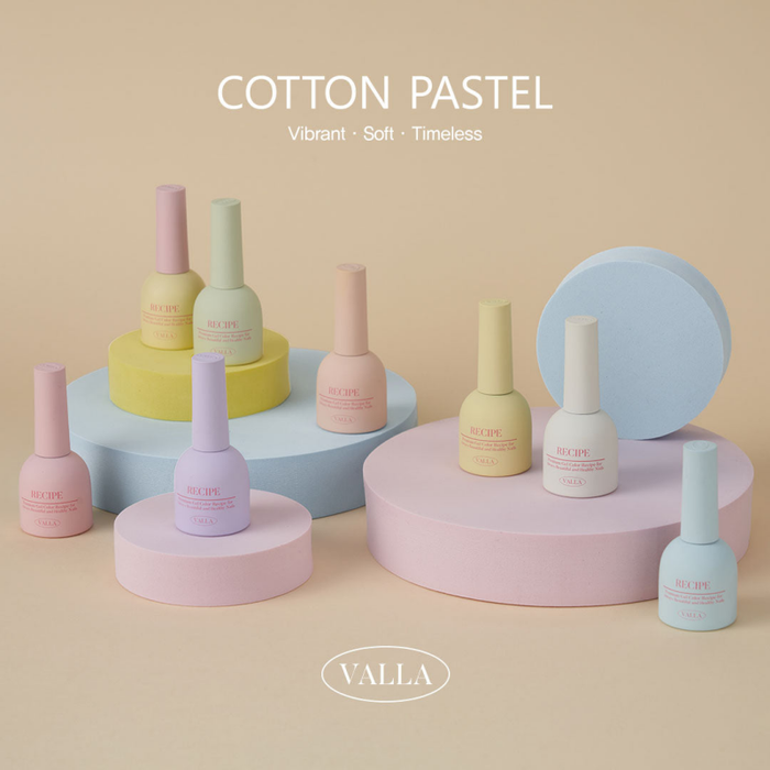 VALLA Cotton Pastel Collection 8pcs/set - Gel
