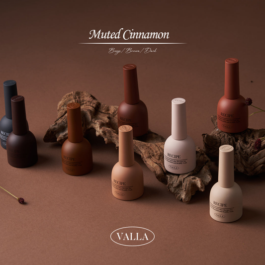 VALLA Muted Cinnamon Collection 8pcs/set - Gel
