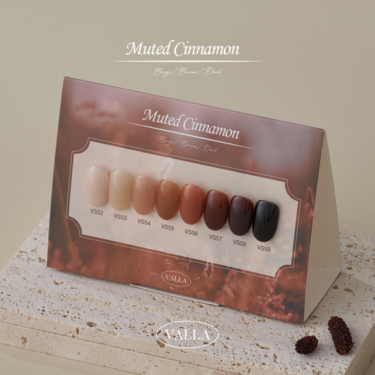 VALLA Muted Cinnamon Collection 8pcs/set - Gel