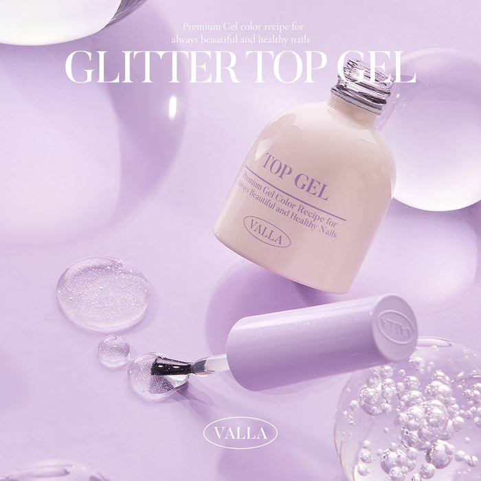VALLA Non-Wipe Glitter Top - Gel