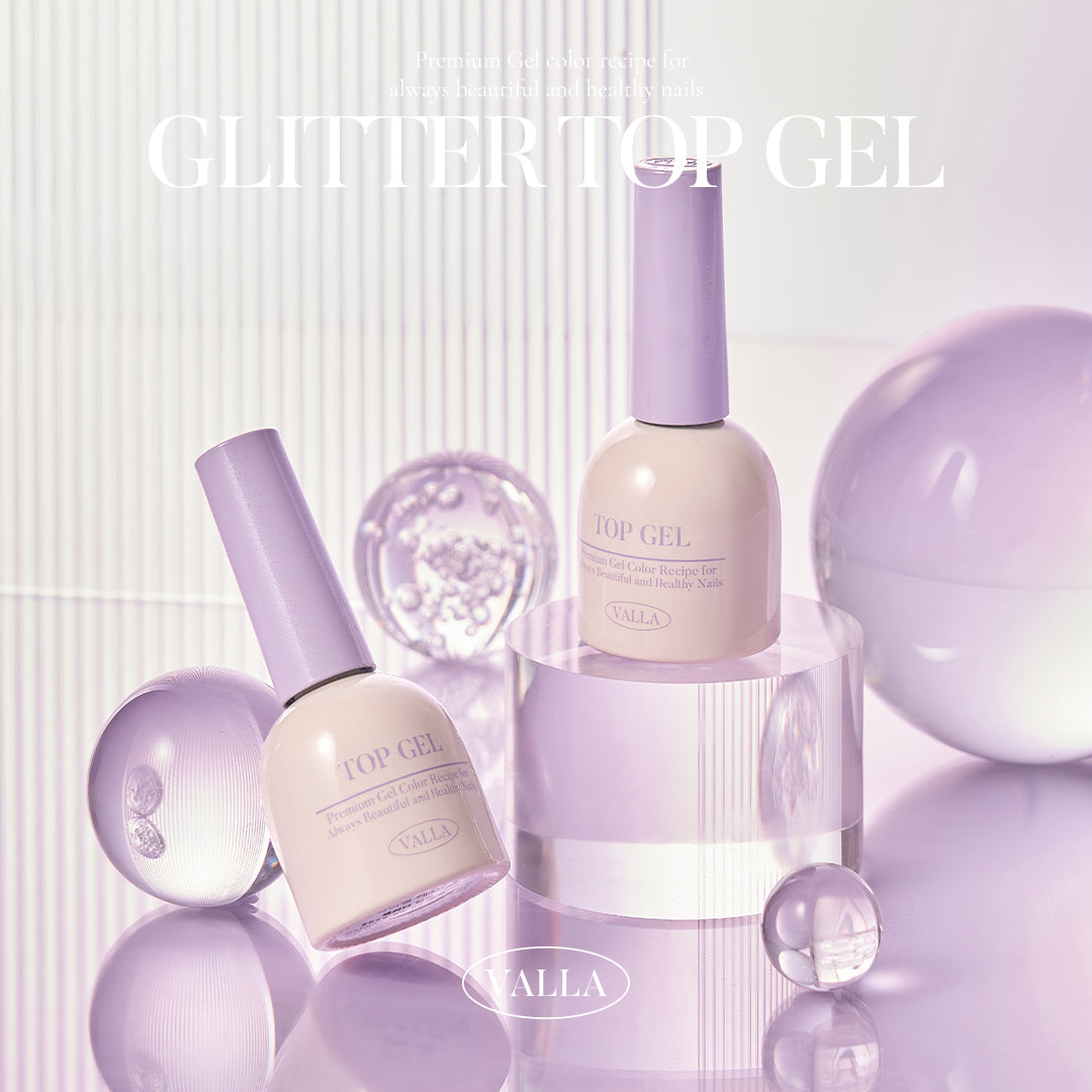VALLA Non-Wipe Glitter Top - Gel