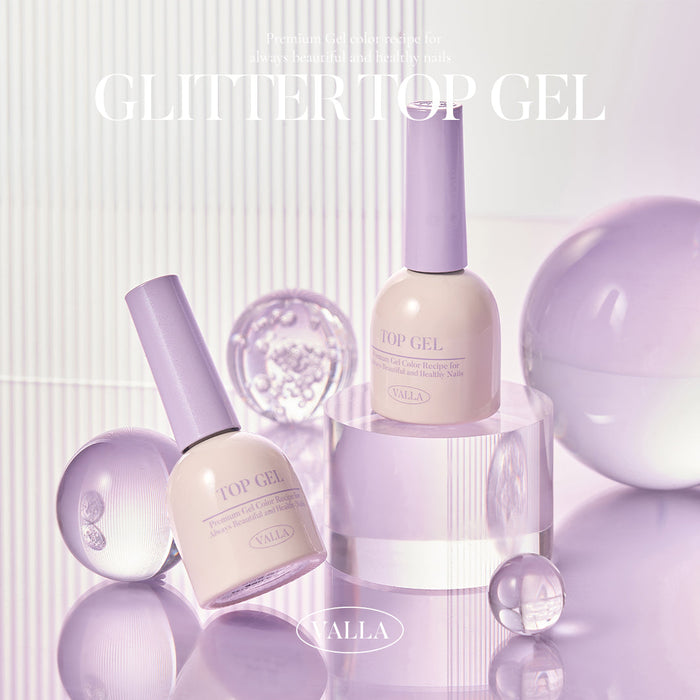 VALLA Non-Wipe Glitter Top - Gel