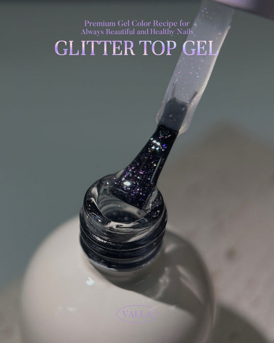 VALLA Non-Wipe Glitter Top - Gel