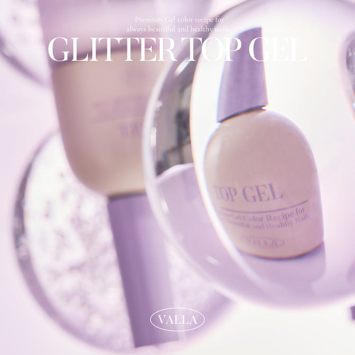 VALLA Non-Wipe Glitter Top - Gel