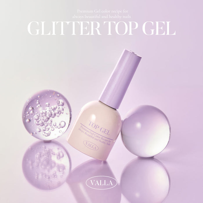 VALLA Non-Wipe Glitter Top - Gel