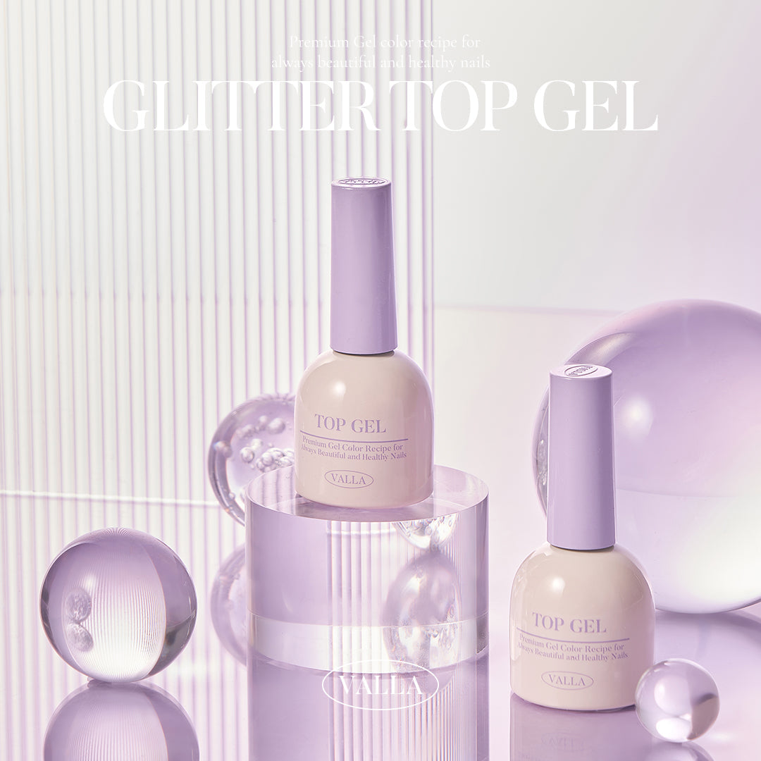 VALLA Non-Wipe Glitter Top - Gel