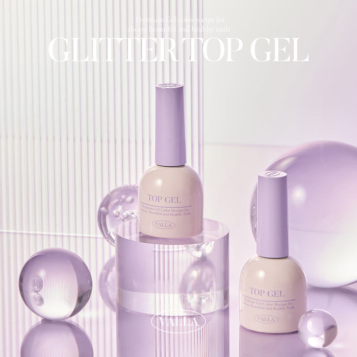 VALLA Non-Wipe Glitter Top - Gel