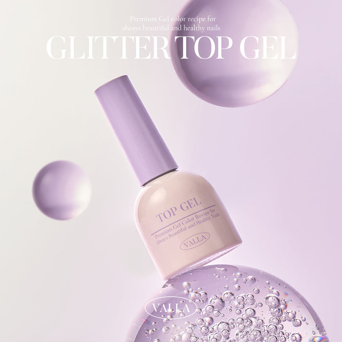 VALLA Non-Wipe Glitter Top - Gel
