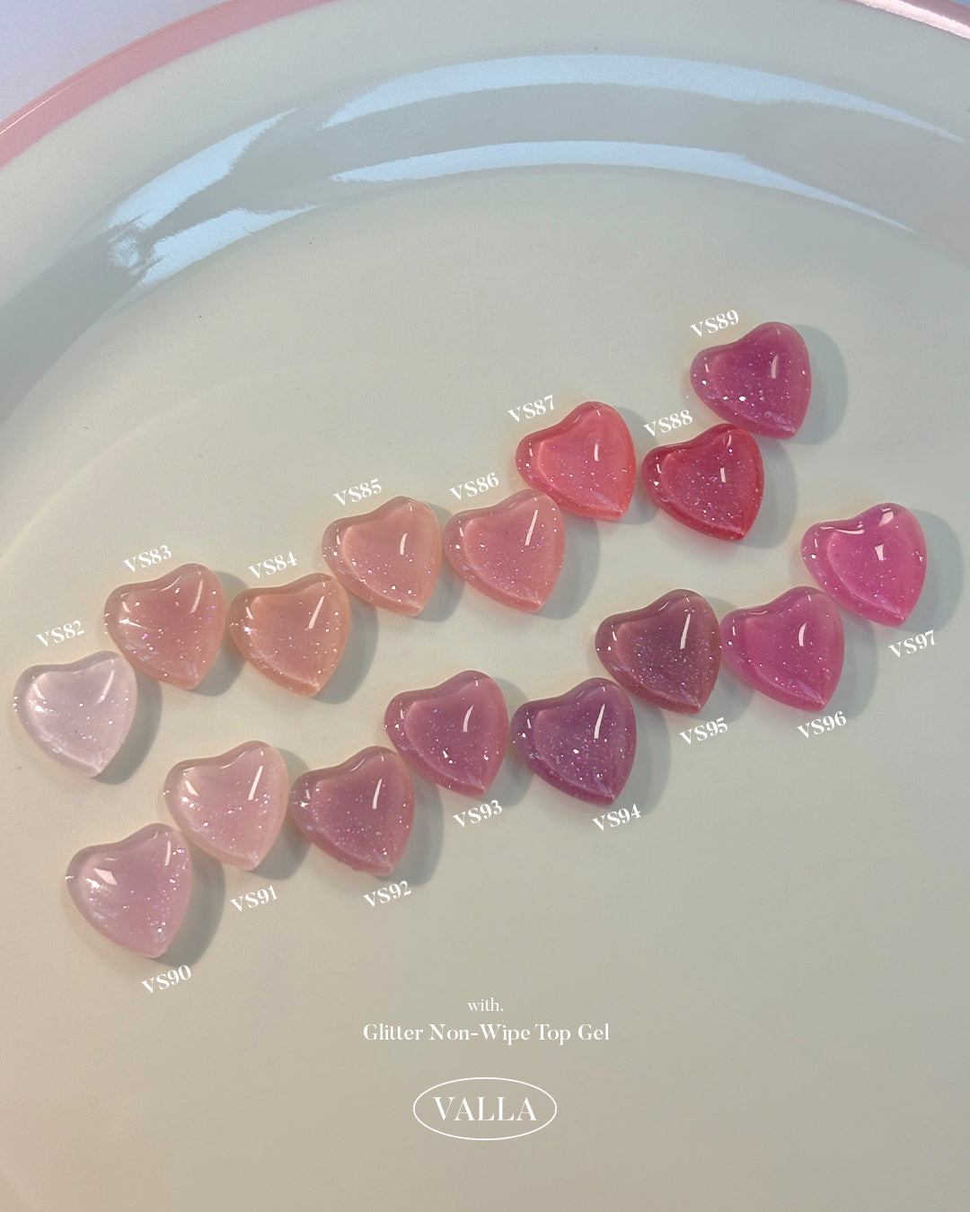 VALLA Non-Wipe Glitter Top - Gel