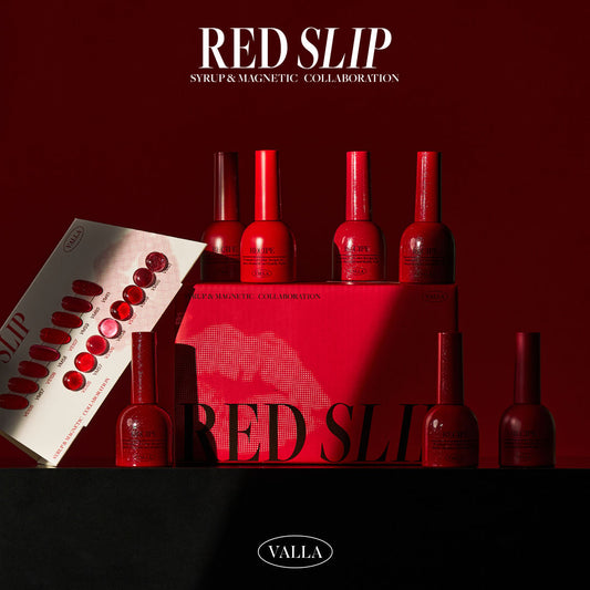 VALLA Red Slip collection with eight syrup and magnetic gel colours