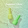 Vibrant neon-hued gels from the VALLA Summer Glow collection, immersed in the serene, shimmering waves of a sun-kissed beach backdrop. These syrupy gel polishes, available in a set or as single shades, offer a radiant, long-lasting manicure with a quick 1-2 minute UV/LED curing time.