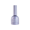 Close-up of VALLA's premium gel color MZ17 nail polish in Magnetic Recipe, showcasing the unique violet hue. The bottle is labeled 'RECIPE' to emphasize the special formulation designed for always beautiful and healthy nails
