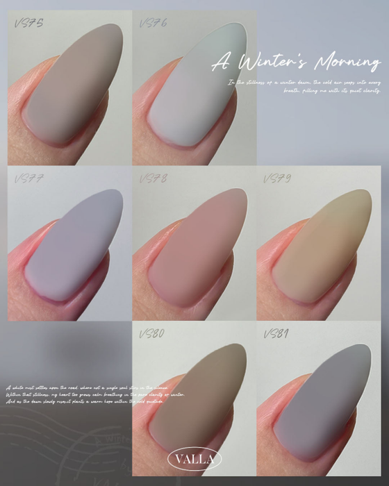 VALLA Winter Morning Collection 7pcs/set - Gel