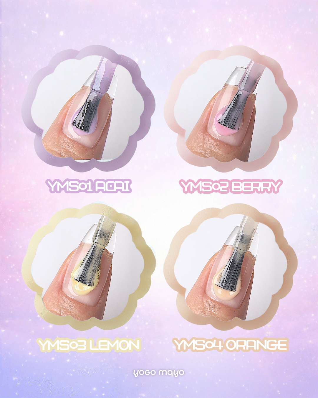 YOGOMAYO Cotton Candy Collection - 8pcs/set - Gel