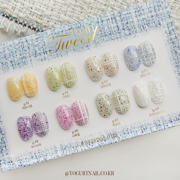 YOGURT Twin Tweed - 8pcs/set - Gel